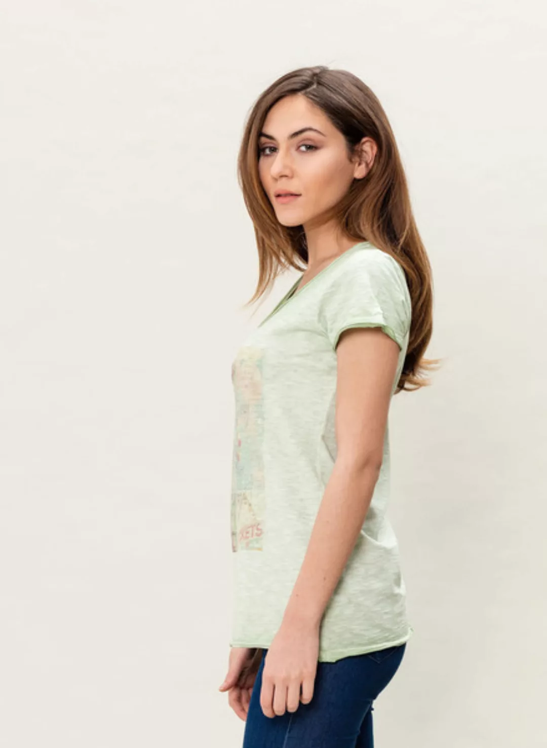 Wor-3021 Damen G.Dyed T-shirt günstig online kaufen