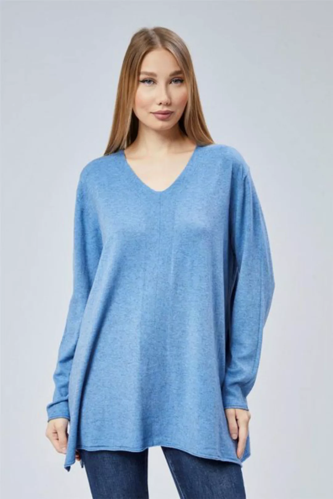 HomeStore Strickpullover V-Ausschnitt Stricktop günstig online kaufen