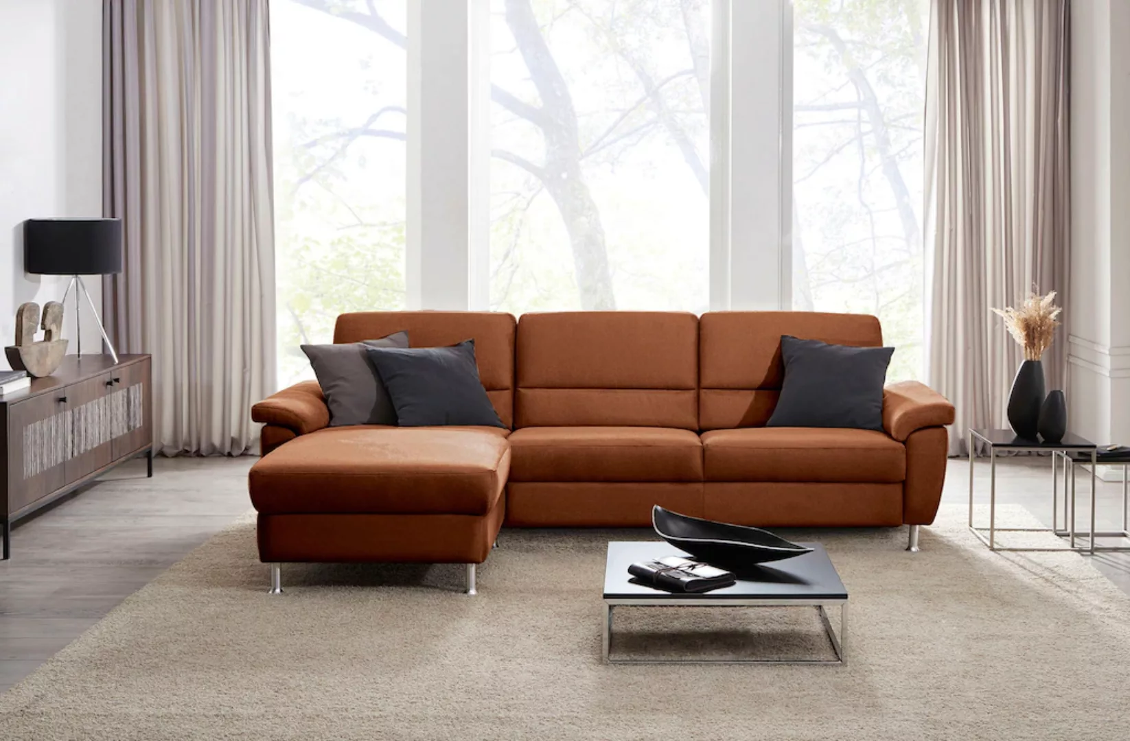 CALIZZA INTERIORS Ecksofa »Onyx L-Form«, Recamiere links oder rechts, wahlw günstig online kaufen