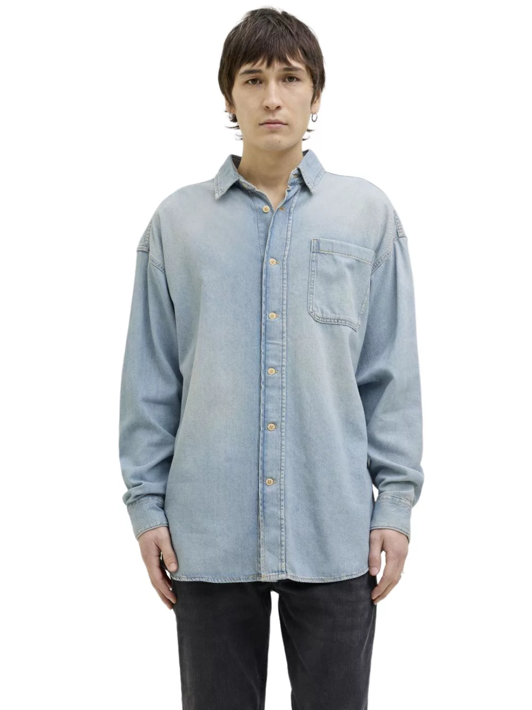 Jack & Jones Herren Jeanshemd JORSANTORINI DENIM SHIRT Comfort Fit günstig online kaufen