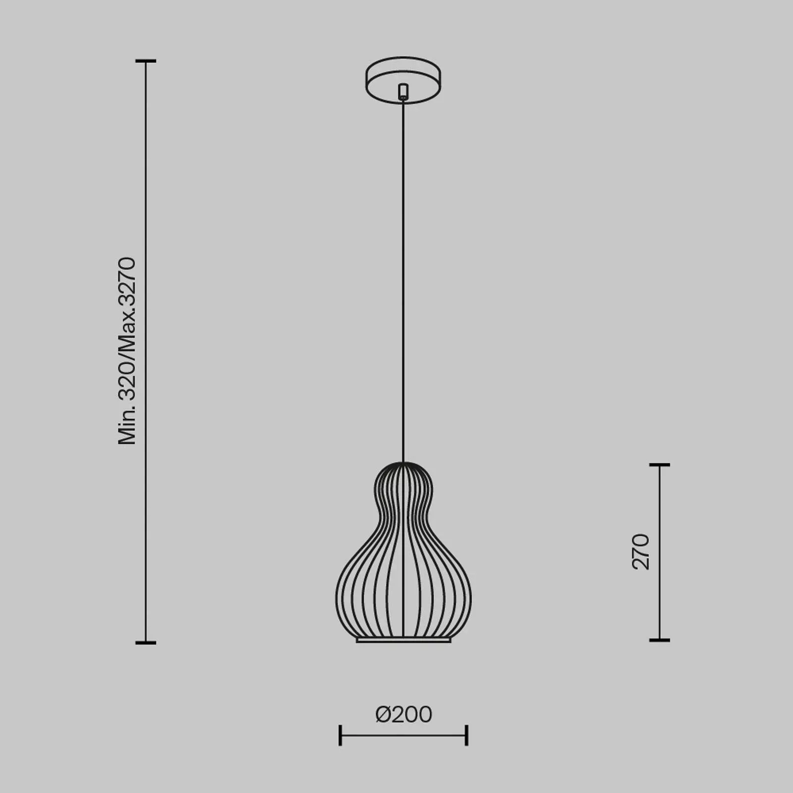 Maytoni Hängeleuchte Roots, Ø 20 cm, Höhe 27 cm, beige, Holz günstig online kaufen