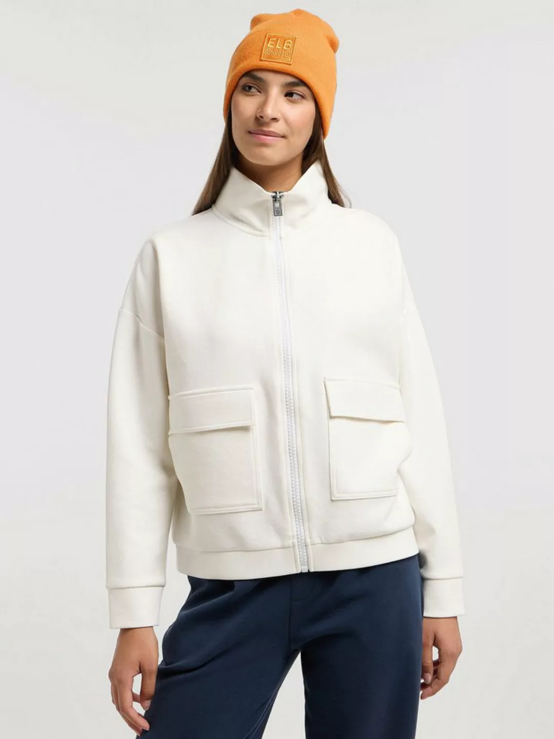 Elbsand Sweatjacke Jacket Embla Cloud White günstig online kaufen