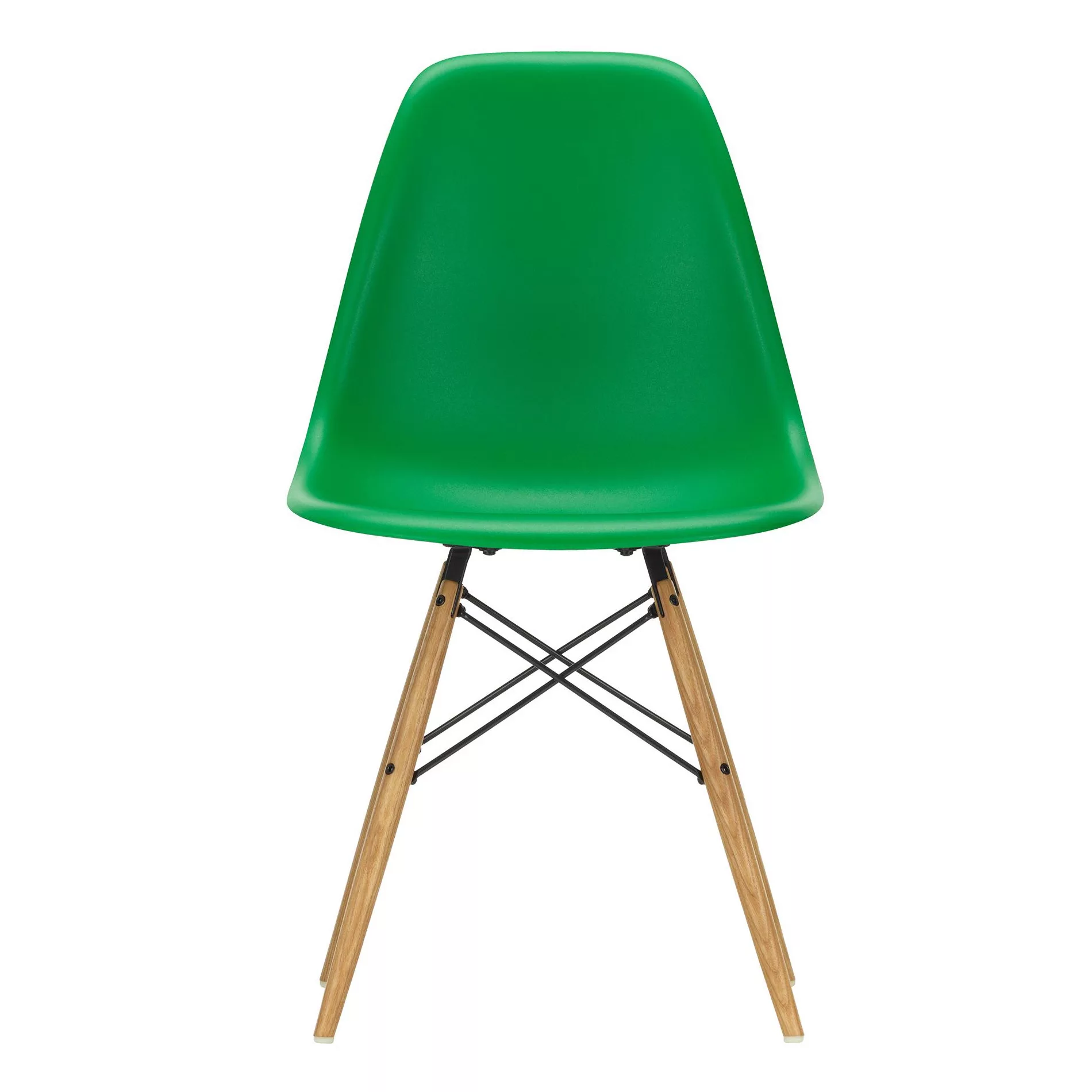 Vitra - Eames Plastic Side Chair DSW Gestell Esche - grün/Sitzschale Polypr günstig online kaufen