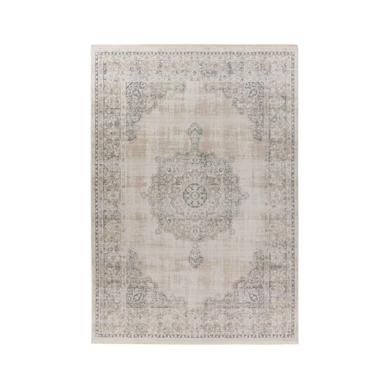 MeGusta Kurzflor Teppich VintageDesign UsedLook Orientalisch Grau 160 x 230 günstig online kaufen