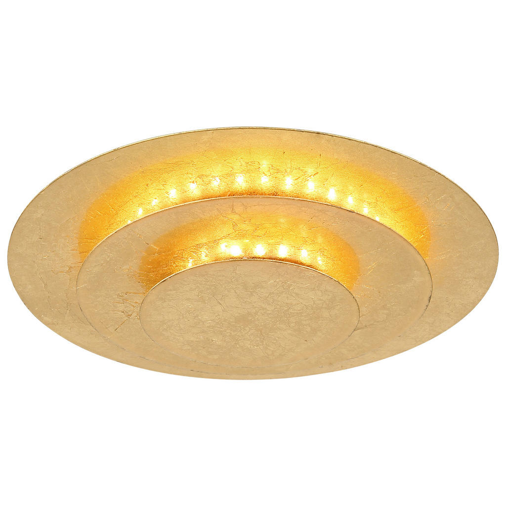 GLOBO LED-Deckenleuchte Heda 48465-18 gold Metall H/D: ca. 5x18 cm günstig online kaufen