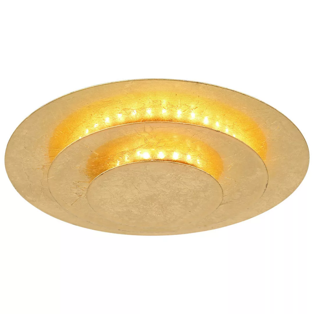 GLOBO LED-Deckenleuchte Heda 48465-18 gold Metall H/D: ca. 5x18 cm günstig online kaufen