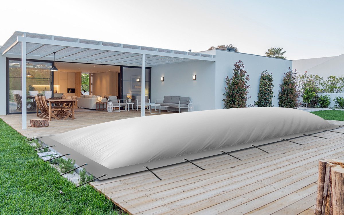 AirDeluxe Pool-Abdeckplane (Profi-Qualität) Rechteckige aufblasbare Poolpla günstig online kaufen