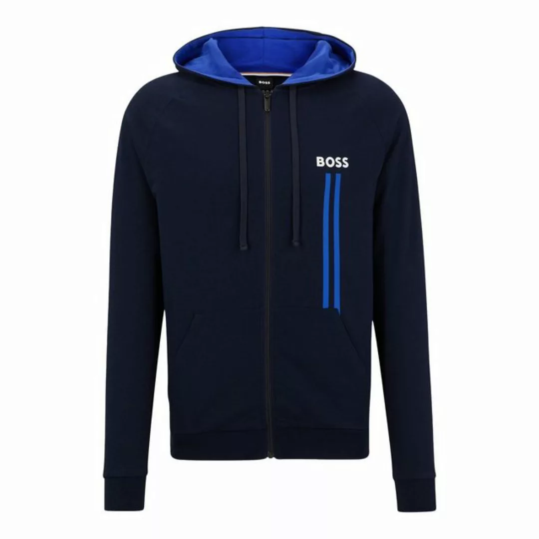 BOSS Sweatjacke Authentic Jacket H mit kontrastfarbenem Kapuzenfutter günstig online kaufen