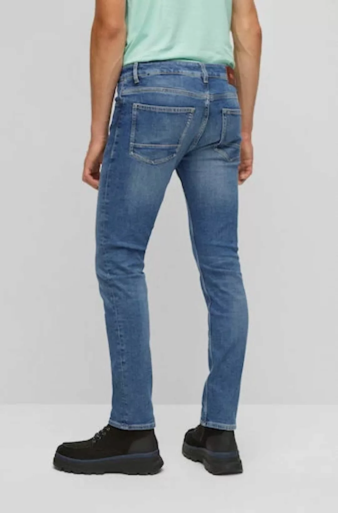 BOSS ORANGE Straight-Jeans Boss Orange Jeans "Delaware" medium blue günstig online kaufen