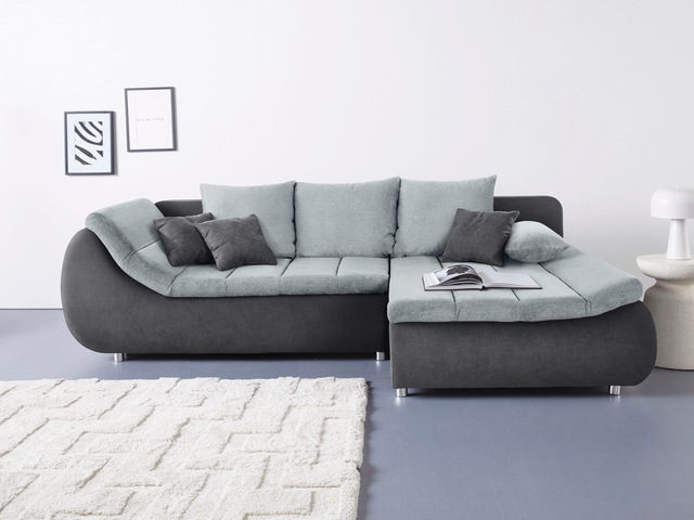 INOSIGN Ecksofa »Imola, elegant und modern, aktuelle Steppung im Sitz, bequ günstig online kaufen