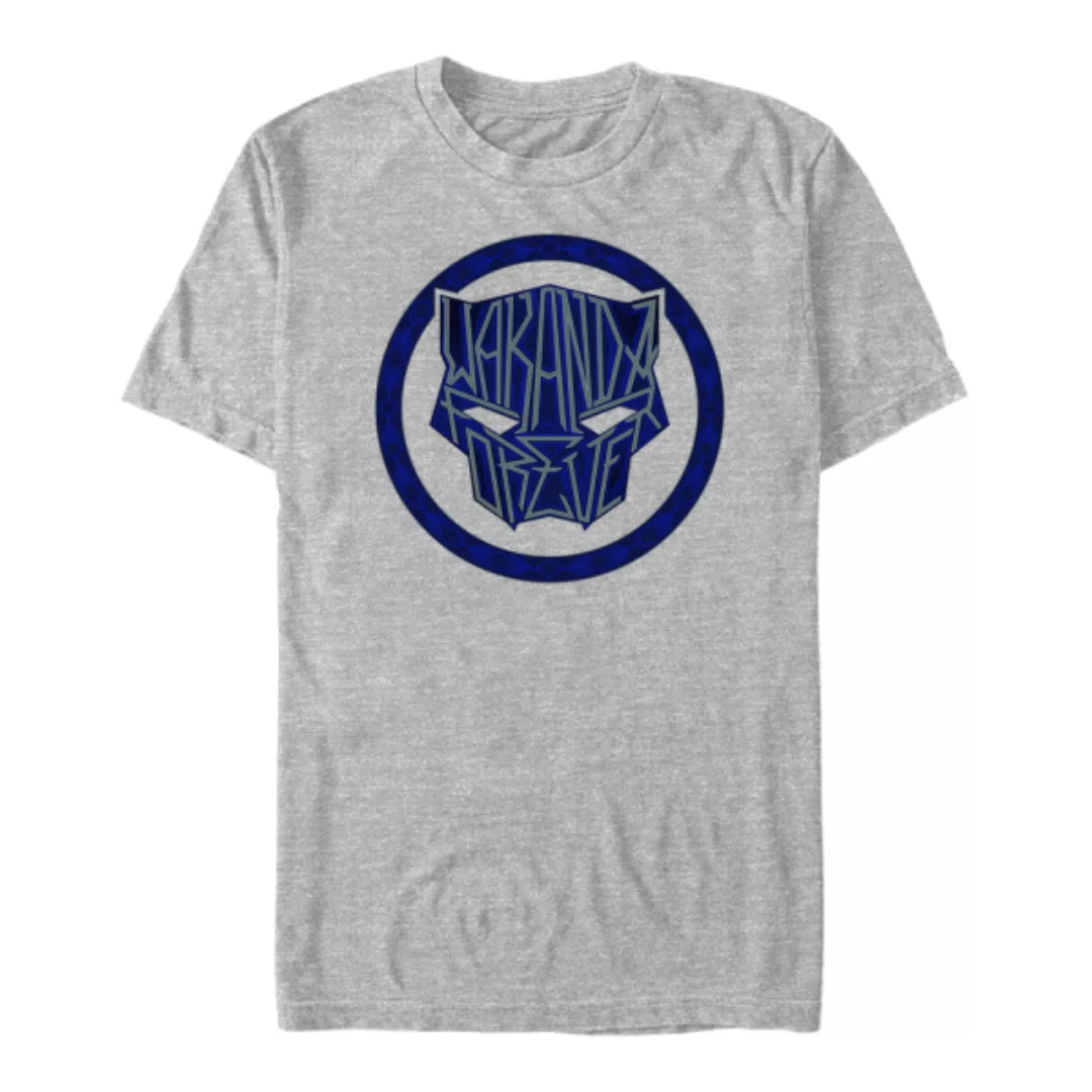 Marvel - Black Panther Wakanda Forever - Logo Sigil Phrase - Männer T-Shirt günstig online kaufen
