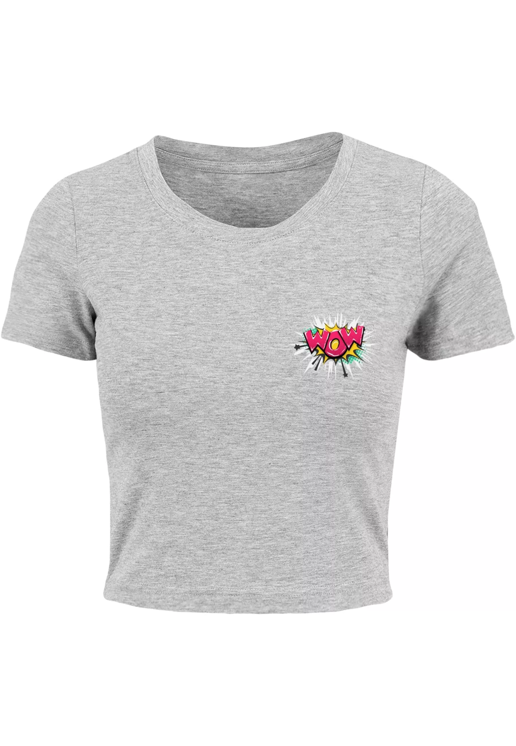 Merchcode T-Shirt "Merchcode Damen Ladies WOW Comic Cropped Tee" günstig online kaufen