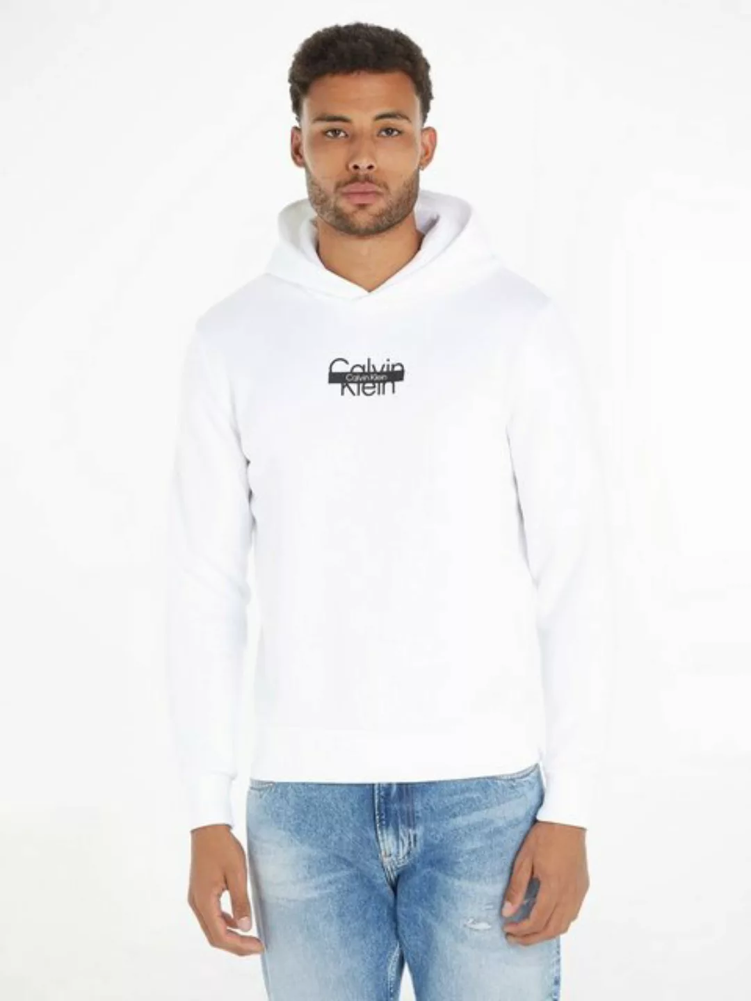 Calvin Klein Kapuzensweatshirt CUT THROUGH LOGO HOODIE günstig online kaufen