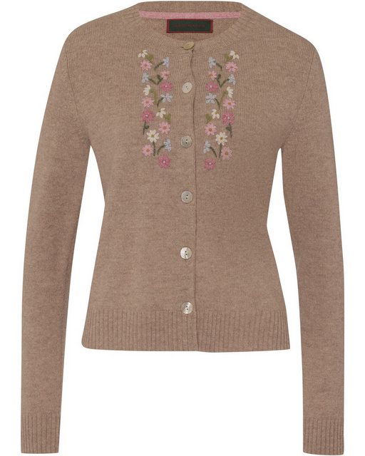 Reitmayer Strickjacke Cardigan mit Blumenstick günstig online kaufen