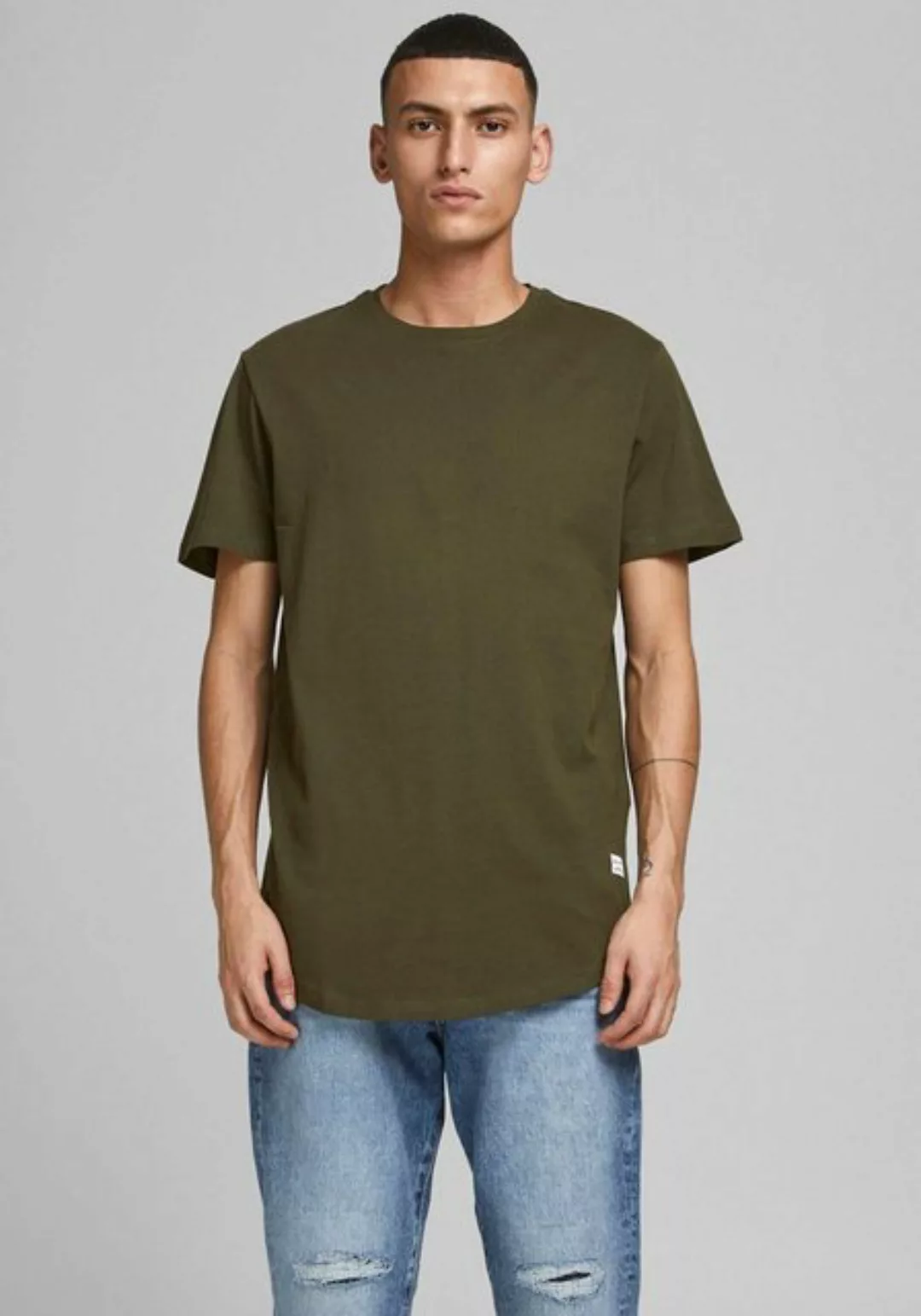 Jack & Jones Herren Rundhals T-Shirt JJENOA Regular Fit günstig online kaufen