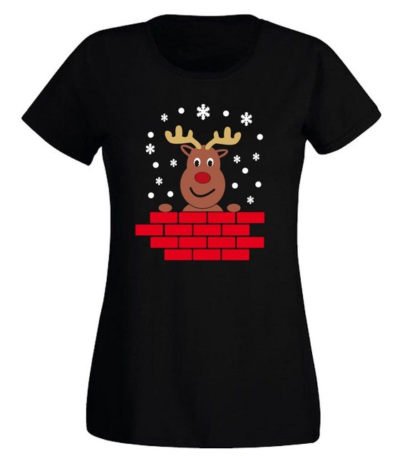 G-graphics T-Shirt Damen T-Shirt - Rudolph das Rentier Slim-fit-Shirt, mit günstig online kaufen