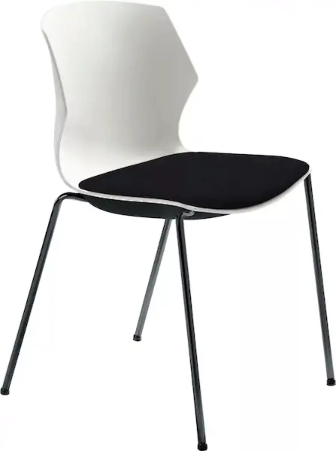 Mayer Sitzmöbel Besucherstuhl "2511", Struktur (100% Polyester), stapelbar günstig online kaufen