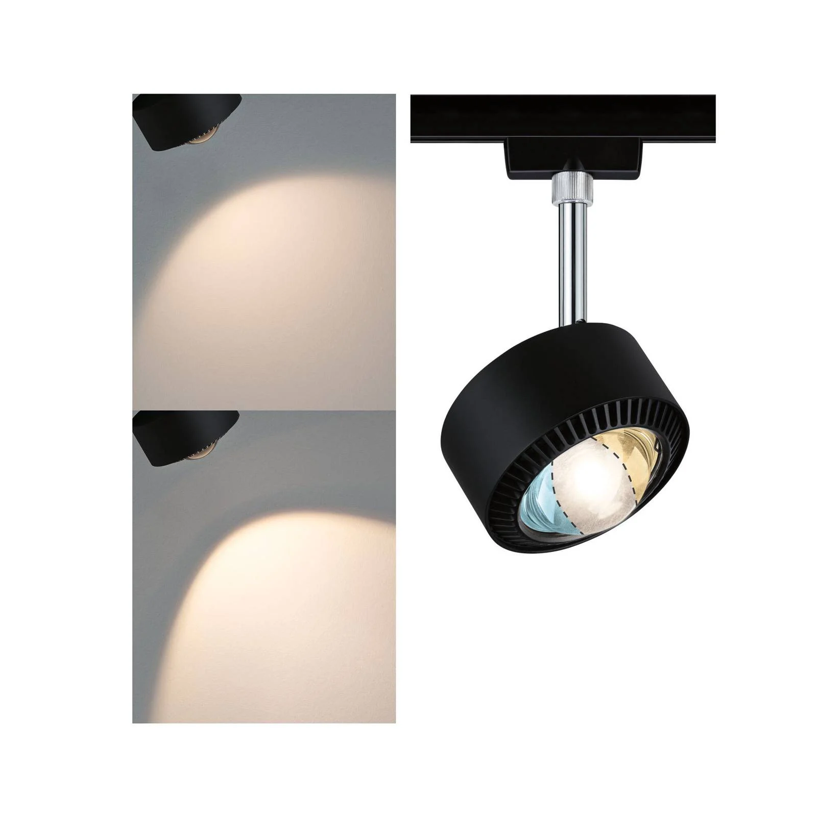 Paulmann URail Aldan LED-Spot, schwarz matt, Metall, CCT günstig online kaufen