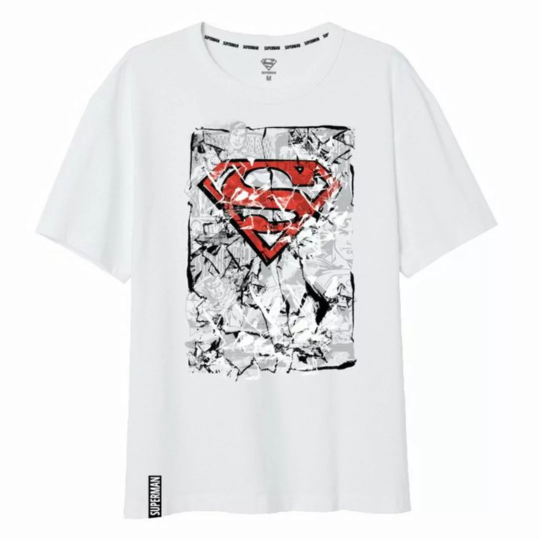 DC Comics Print-Shirt DC Comics Superman Herren Kurzarm T-Shirt Gr. S bis X günstig online kaufen