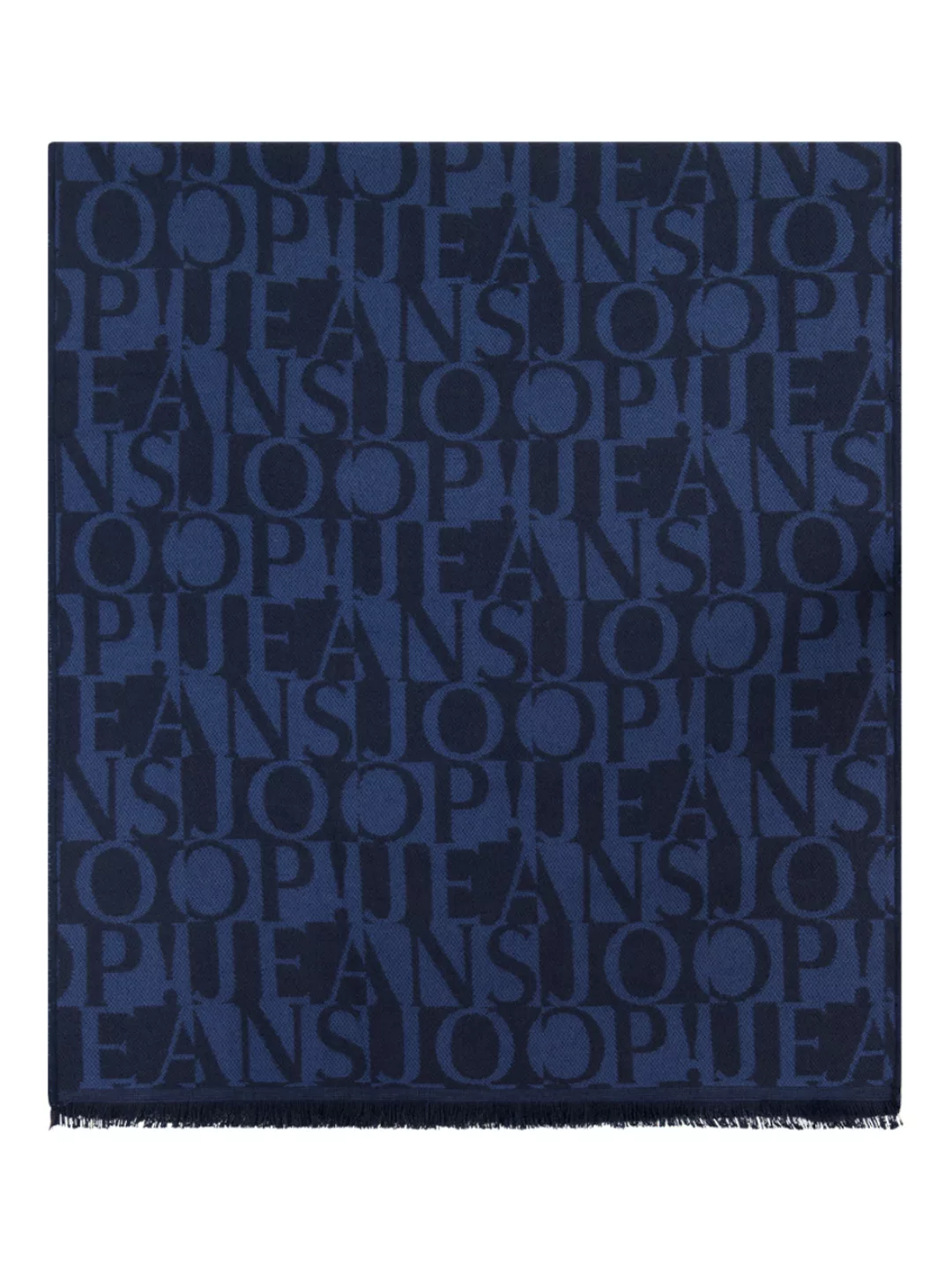 Joop Herren Schal LEX One Size Logoprint bedruckt Grau Blau Rot günstig online kaufen