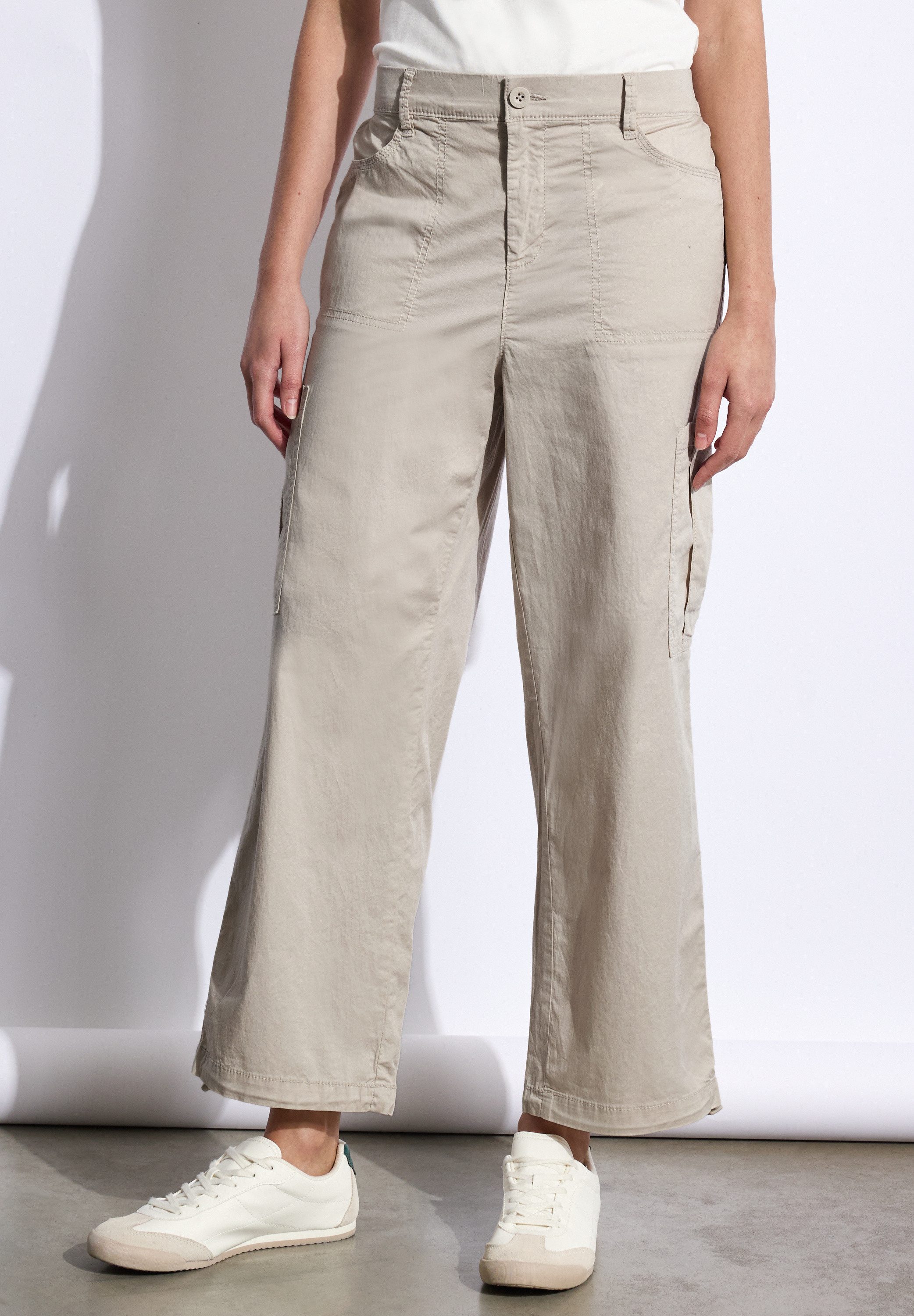 STREET ONE STUDIO Paperbag-Hose, High Waist günstig online kaufen