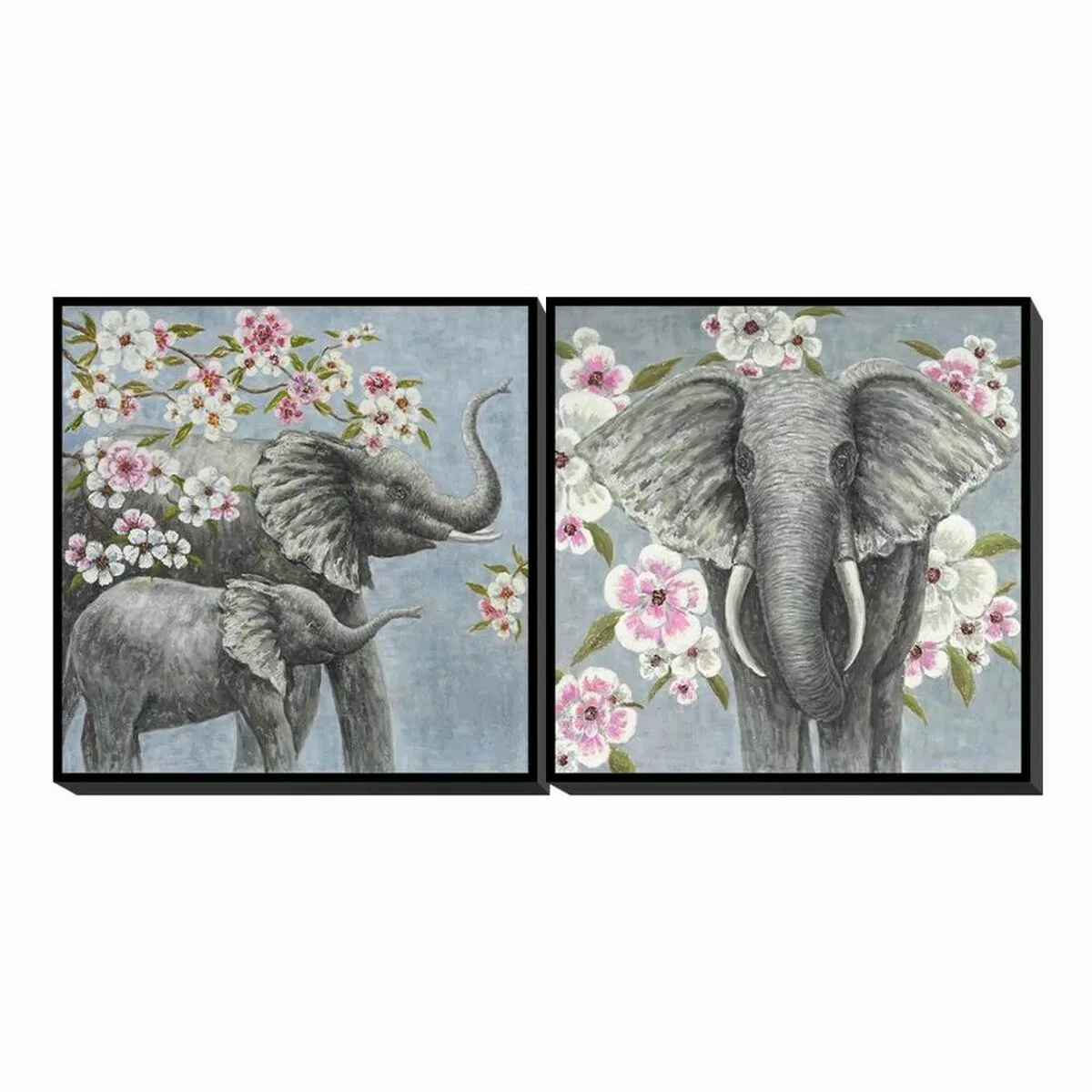 Bild Dkd Home Decor Elefant Blomster (100 X 3.5 X 100 Cm) (2 Pcs) günstig online kaufen