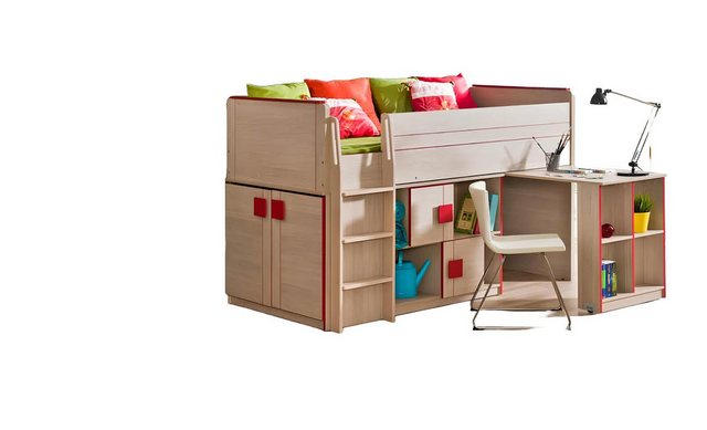 Xlmoebel Bett Etagenbett Funktionsbett Schlafstätte Holz Schlafgelegenheit günstig online kaufen