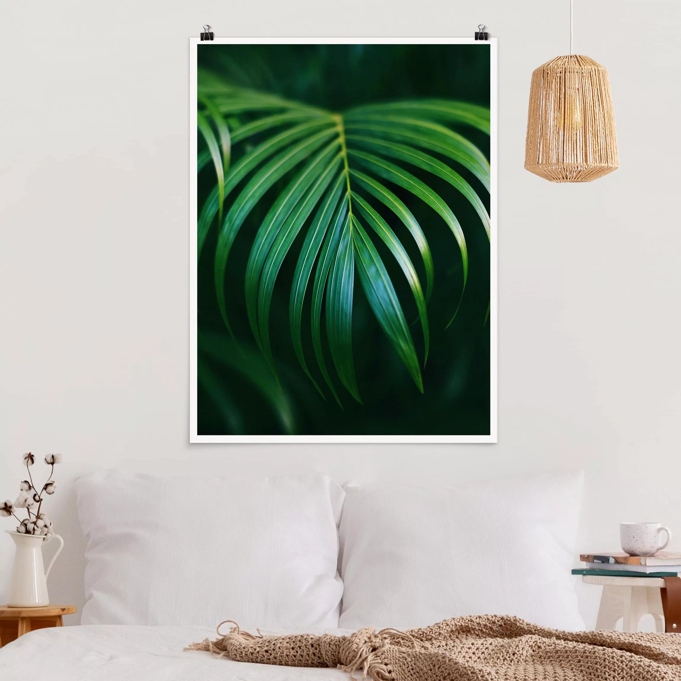 Poster Blumen - Hochformat Palmenwedel günstig online kaufen