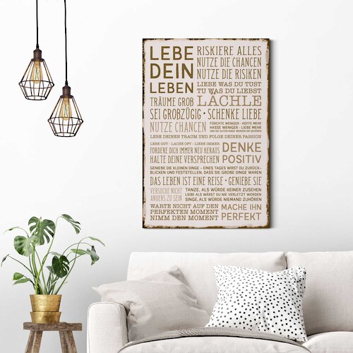 Reinders! Deco-Panel »Denke positiv« günstig online kaufen