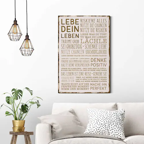 Reinders Deco-Panel "Denke positiv" günstig online kaufen