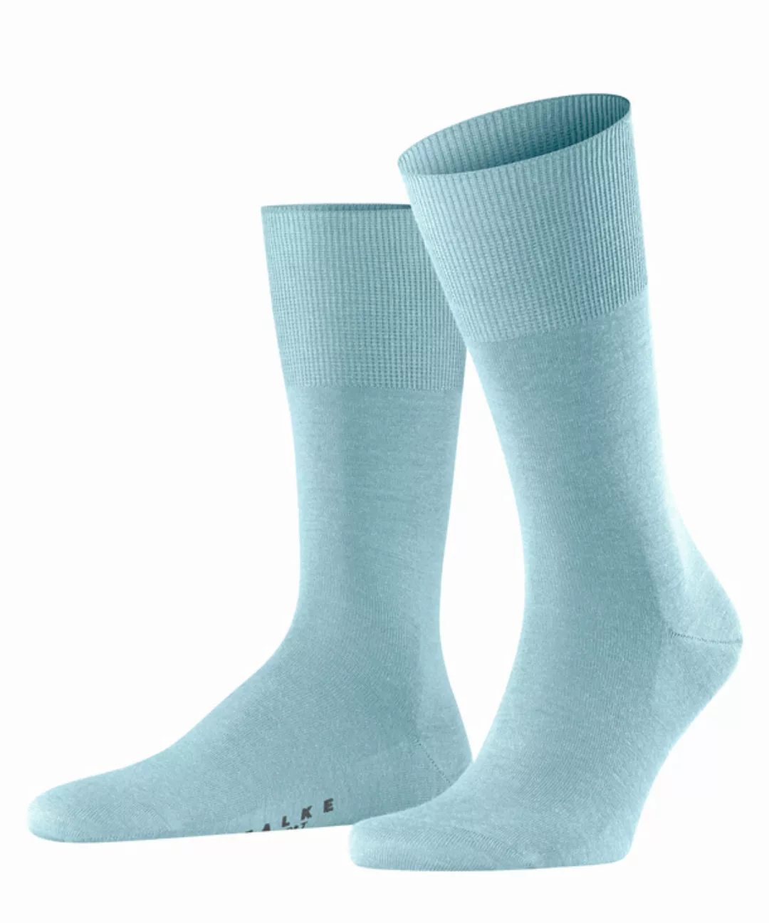 FALKE Airport Herren Socken, 45-46, Blau, Uni, Schurwolle, 14435-669306 günstig online kaufen