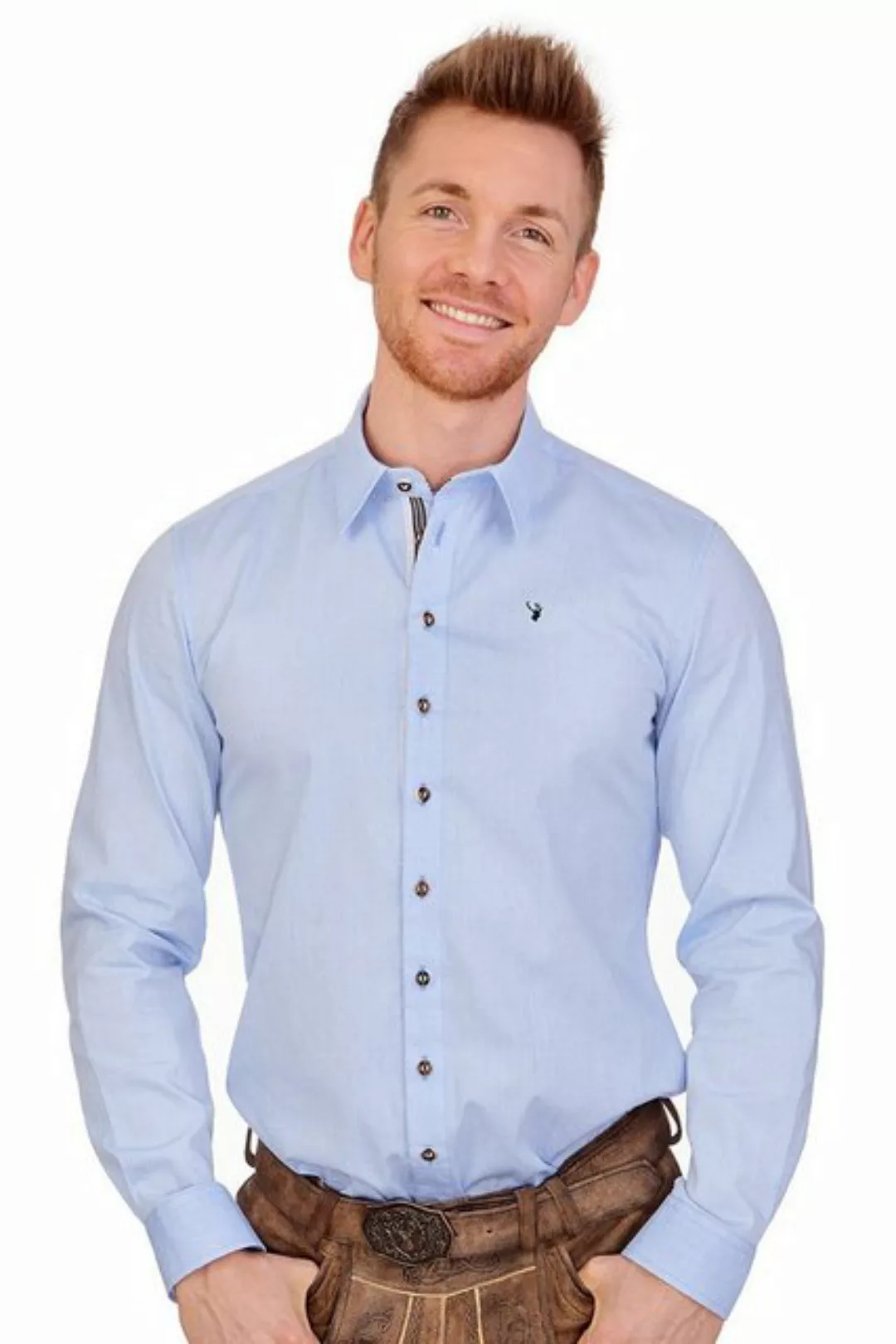 Spieth & Wensky Trachtenhemd Trachtenhemd - NILS - weiß, hellblau günstig online kaufen