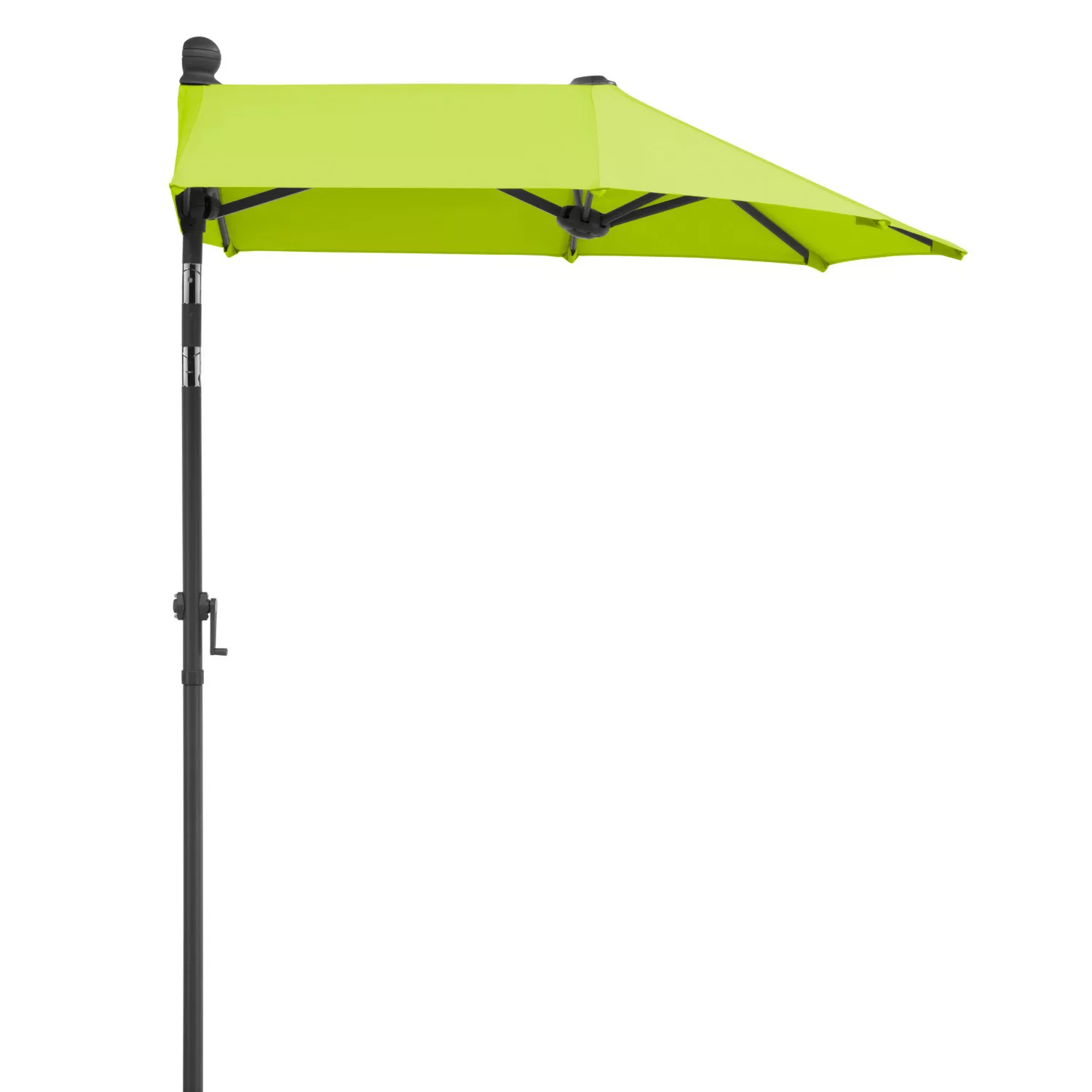 Schneider Schirme Balkonschirm 150 cm x 150 cm Anthrazit mit Kurbelmechanik günstig online kaufen