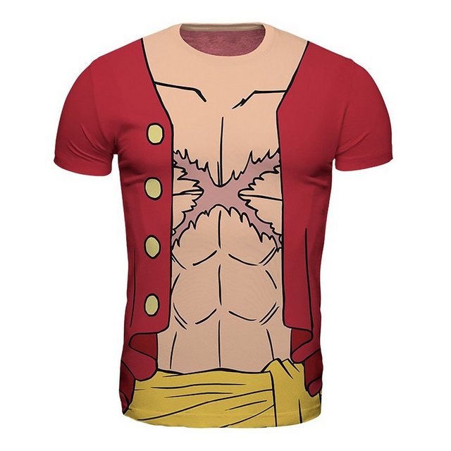 ABYstyle T-Shirt One Piece TShirt Allover Print Luffy New World S günstig online kaufen