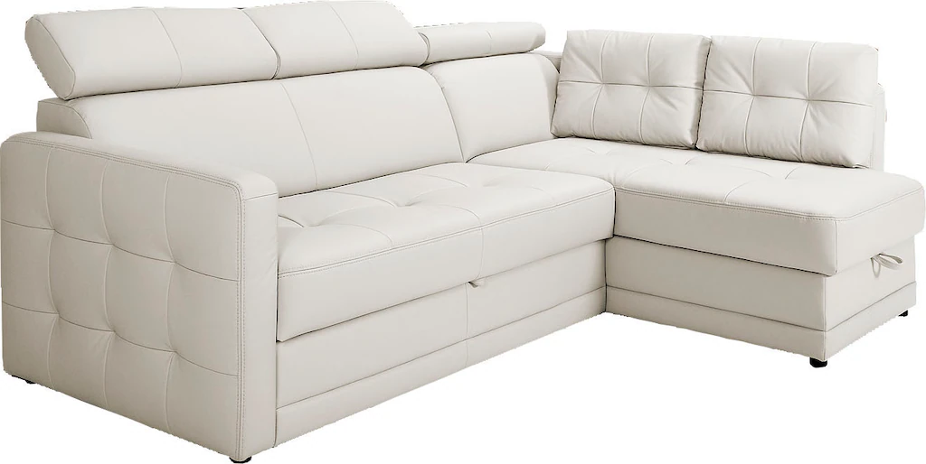 exxpo - sofa fashion Ecksofa "Arles, Federkern, zeitlos, Breite 225cm, L-Fo günstig online kaufen