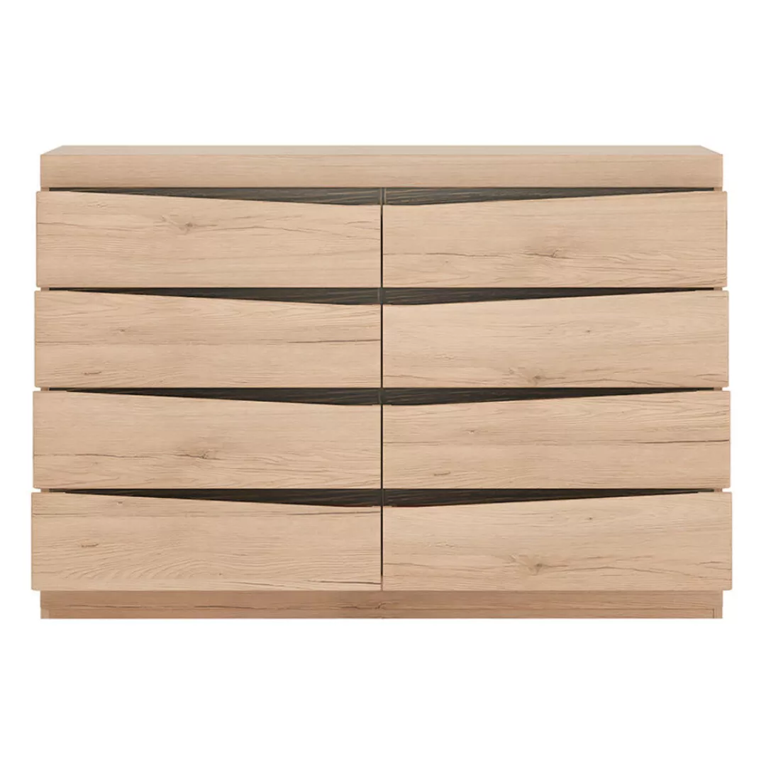 Sideboard mit Schubkästen SANFORD-129 in Eiche hell Nb.B/H/T: ca. 126/84/40 günstig online kaufen