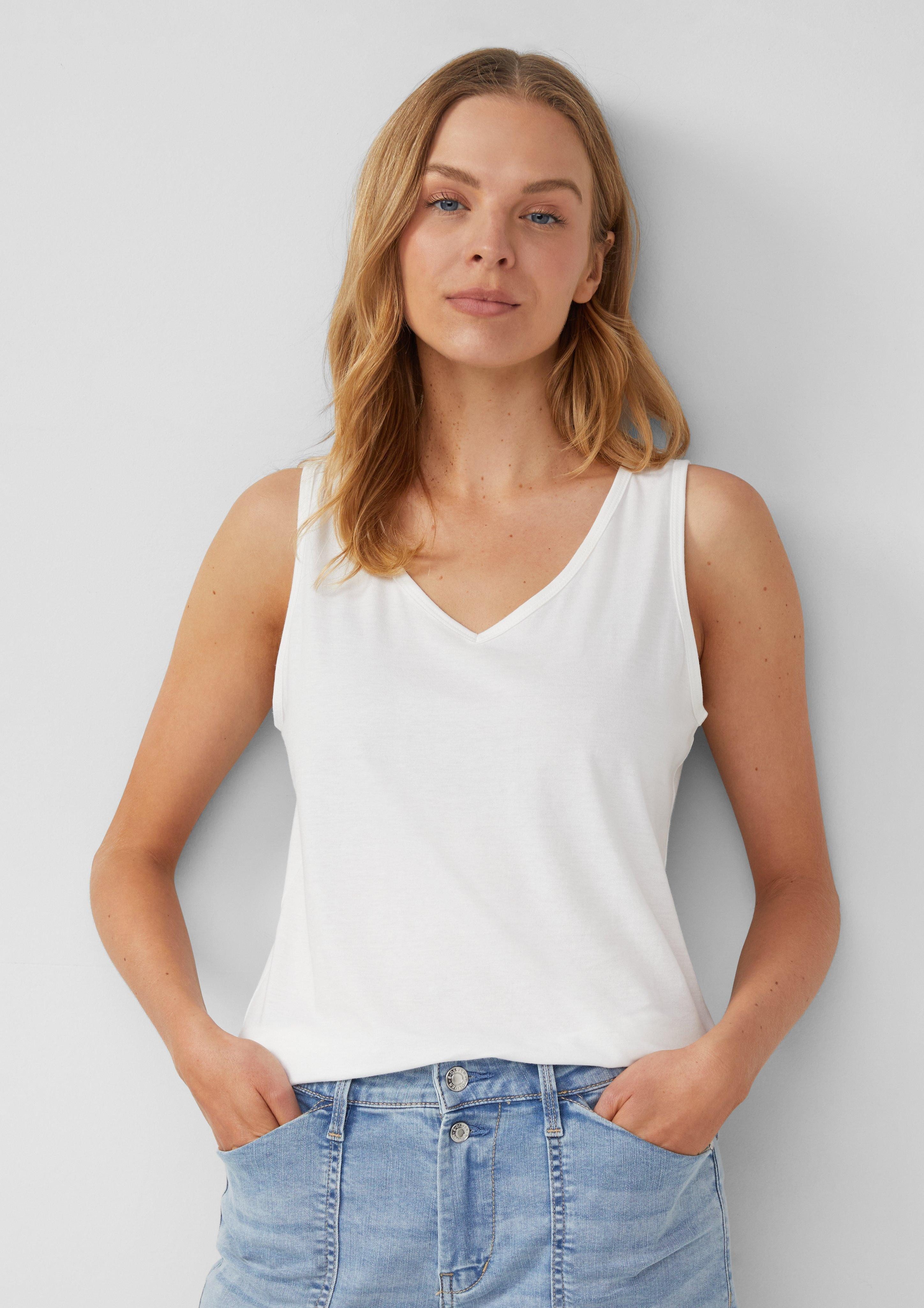 s.Oliver Shirttop Jersey-Top mit Cut-out und günstig online kaufen