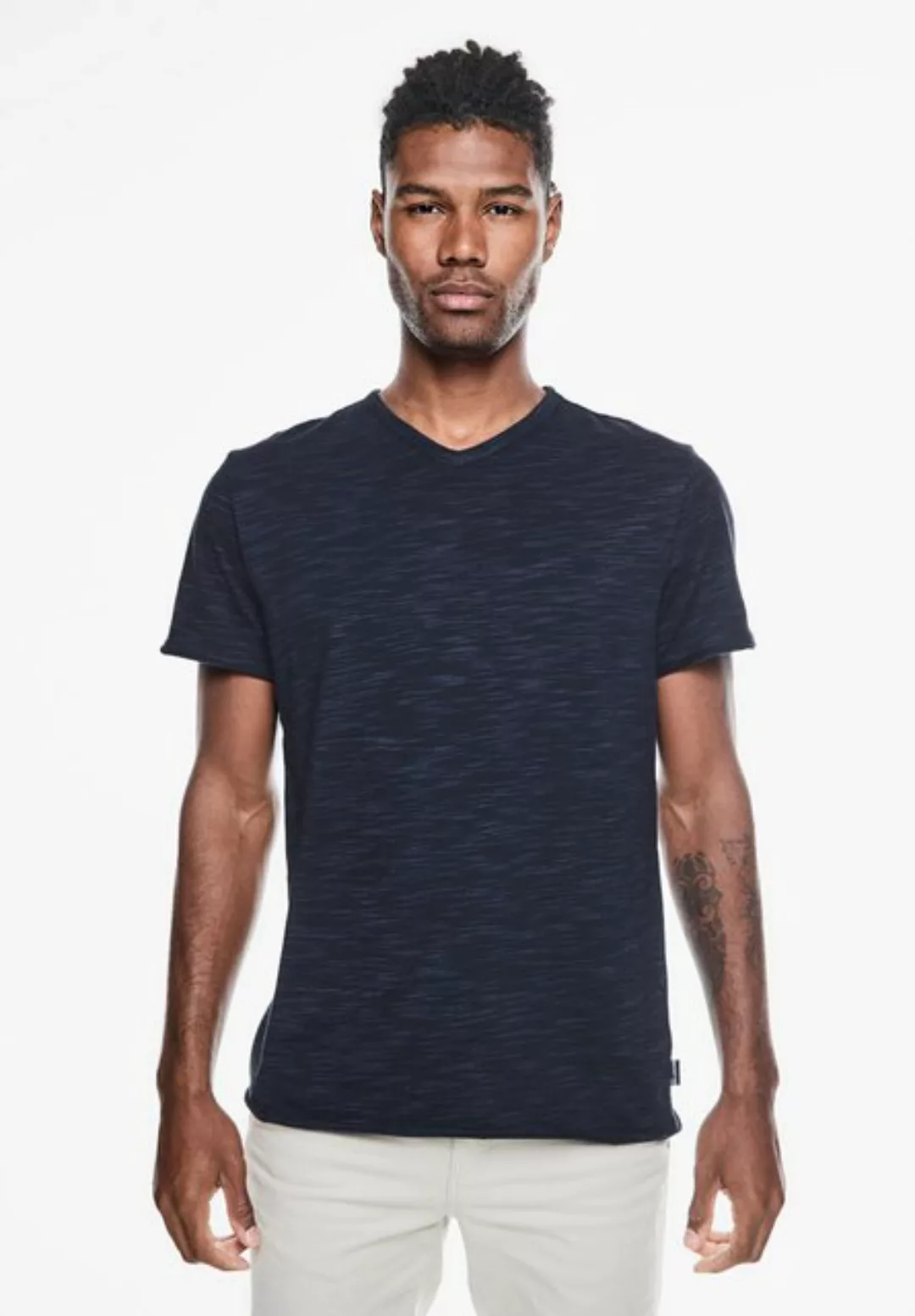 STREET ONE MEN T-Shirt im soften Baumwoll-Mix günstig online kaufen