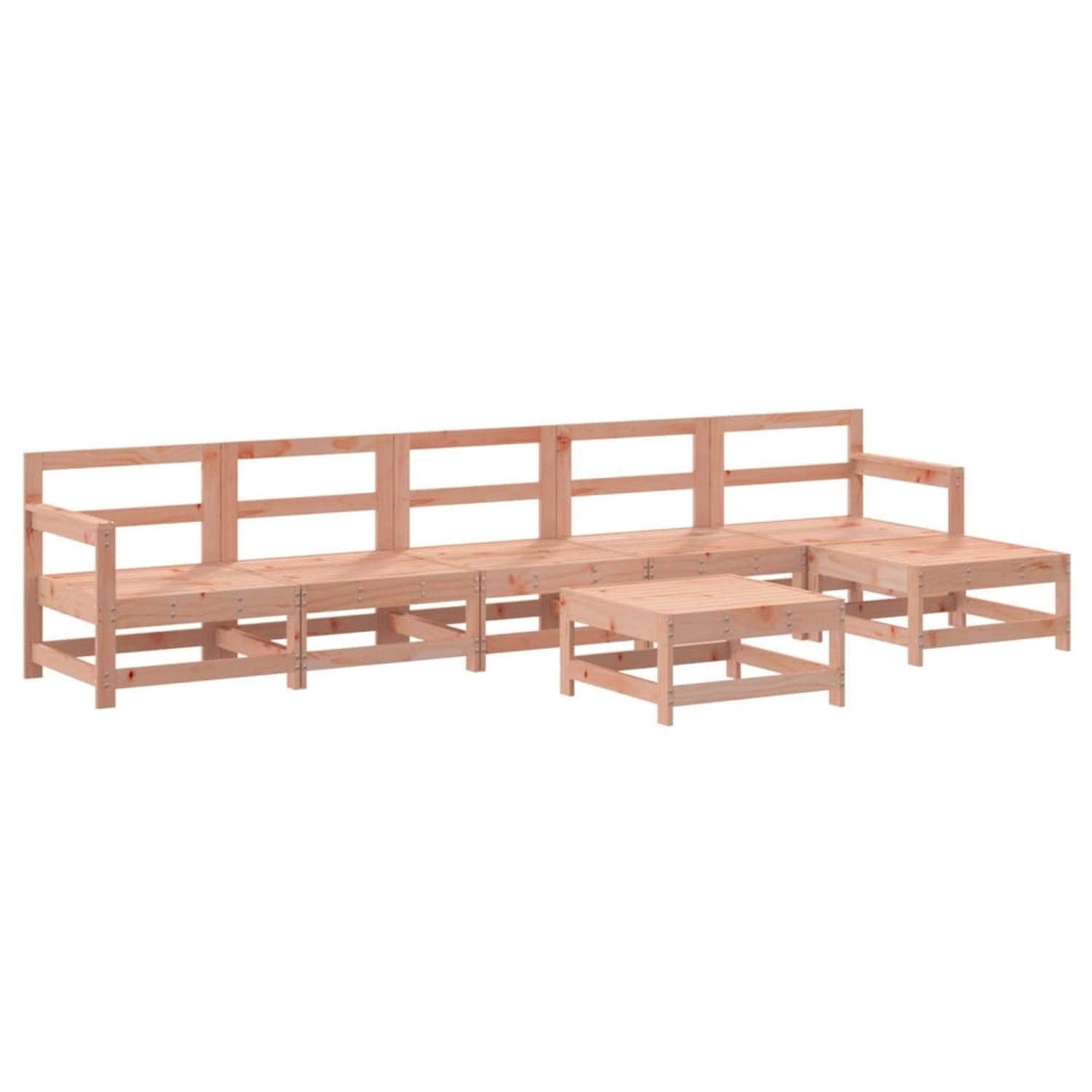 vidaXL 7-tlg Garten-Lounge-Set Massivholz Douglasie Modell 13 günstig online kaufen