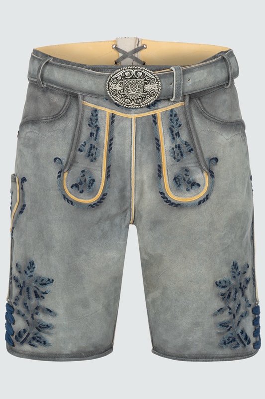 Lederhose Larry mit Gürtel günstig online kaufen