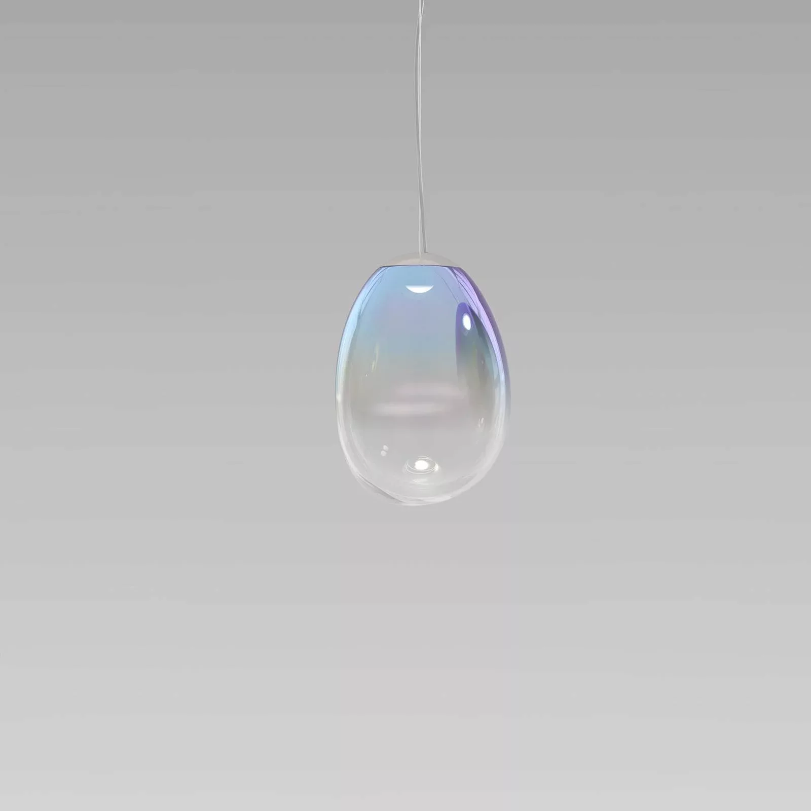 Pendelleuchte Stellar Nebula glas transparent / LED - Ø 22 cm / Irisierende günstig online kaufen