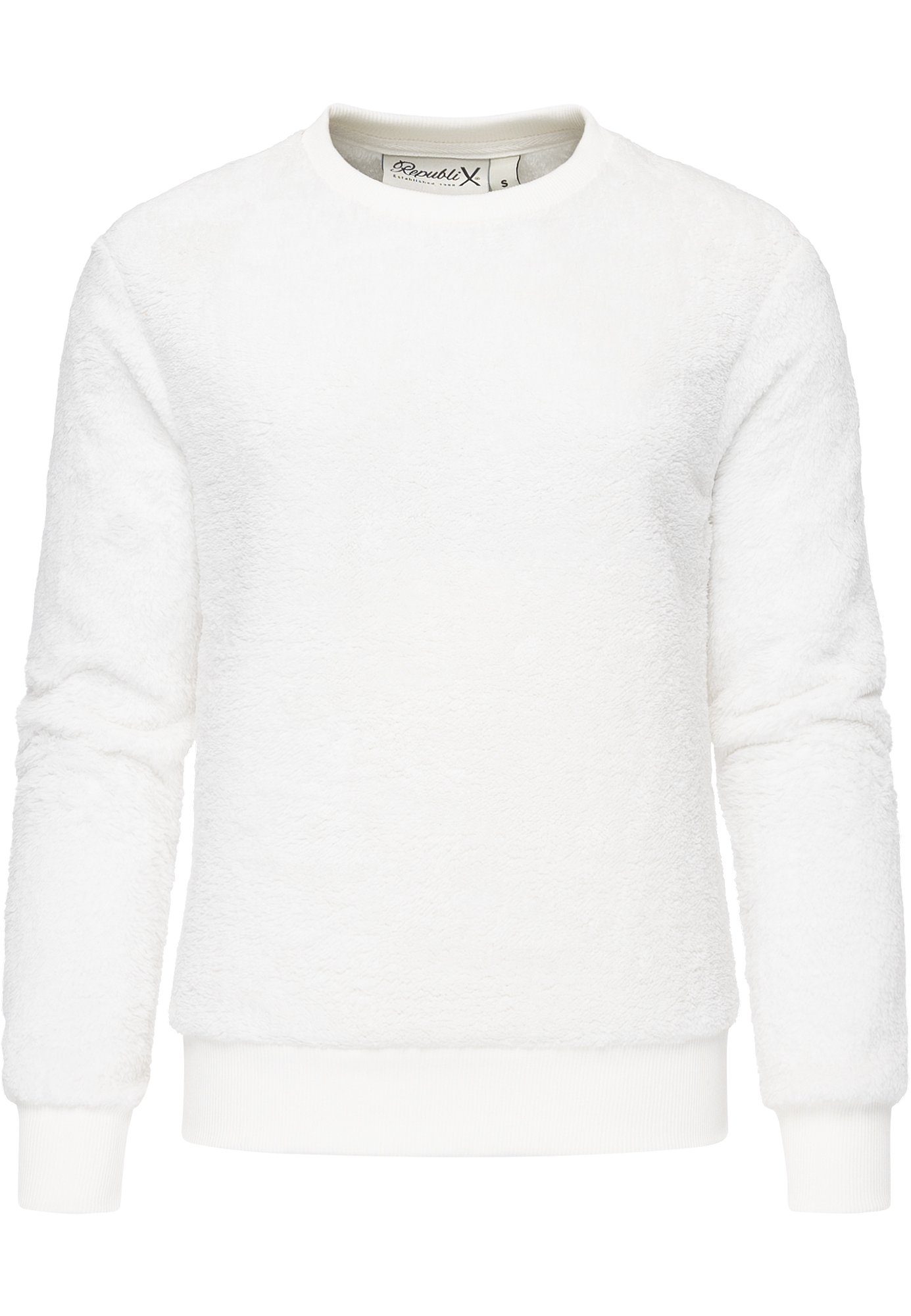 REPUBLIX Sweatshirt LUNA Damen Teddy Pulli günstig online kaufen