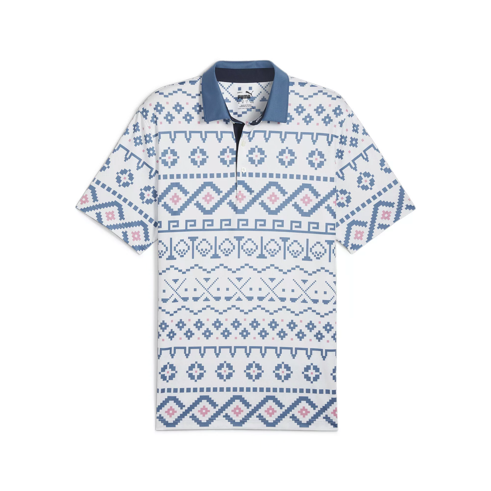 PUMA Poloshirt "Fair Isle Golf Bedrucktes Poloshirt Herren" günstig online kaufen