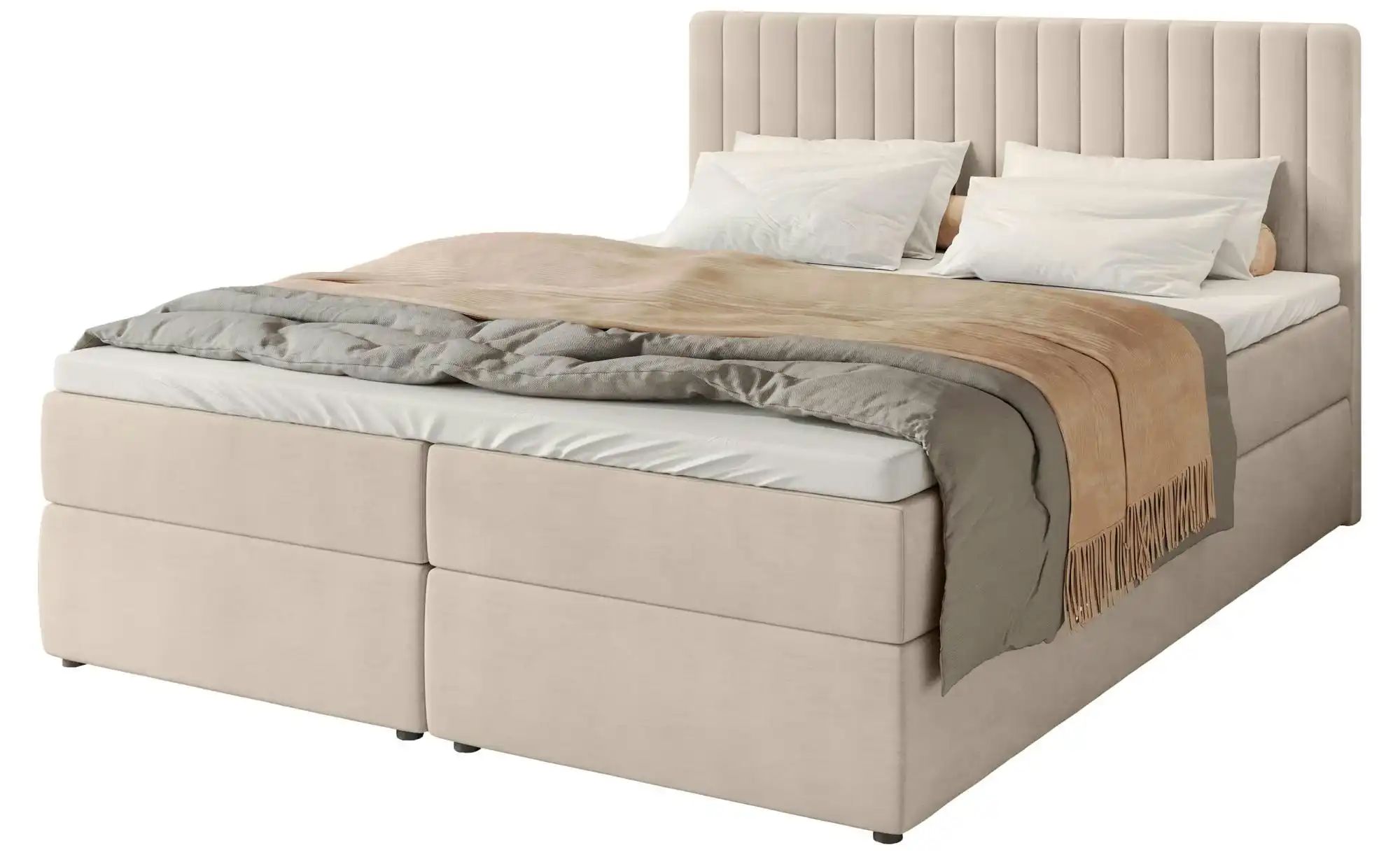 Boxbett mit Stauraum Drayton ¦ beige ¦ Maße (cm): B: 160 H: 102 Betten > Po günstig online kaufen