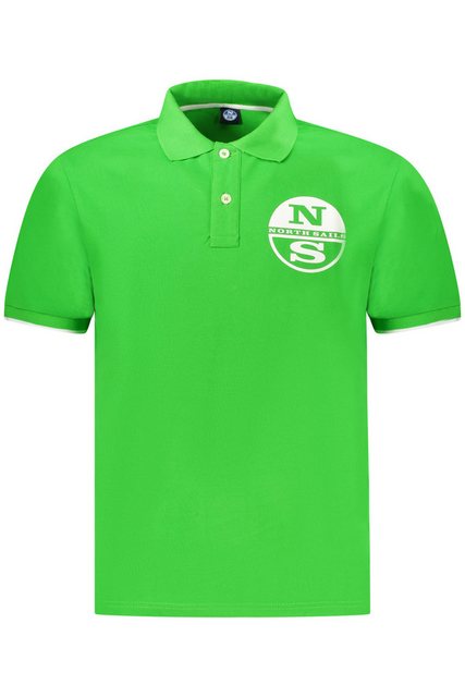 North Sails Poloshirt Grünes Herren-Poloshirt mit Kontrastdetails und günstig online kaufen