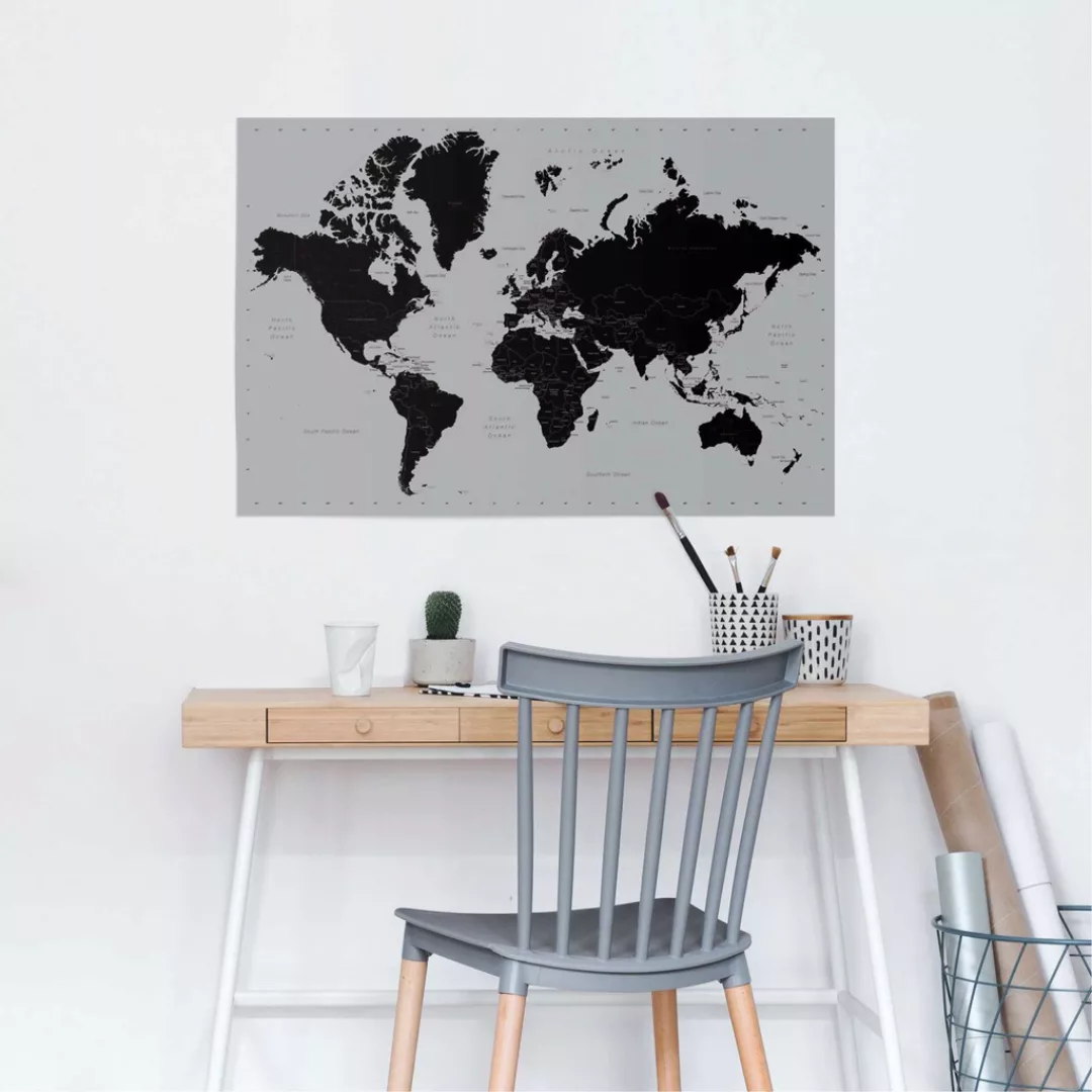 Reinders Poster "Weltkarte", (1 St.) günstig online kaufen