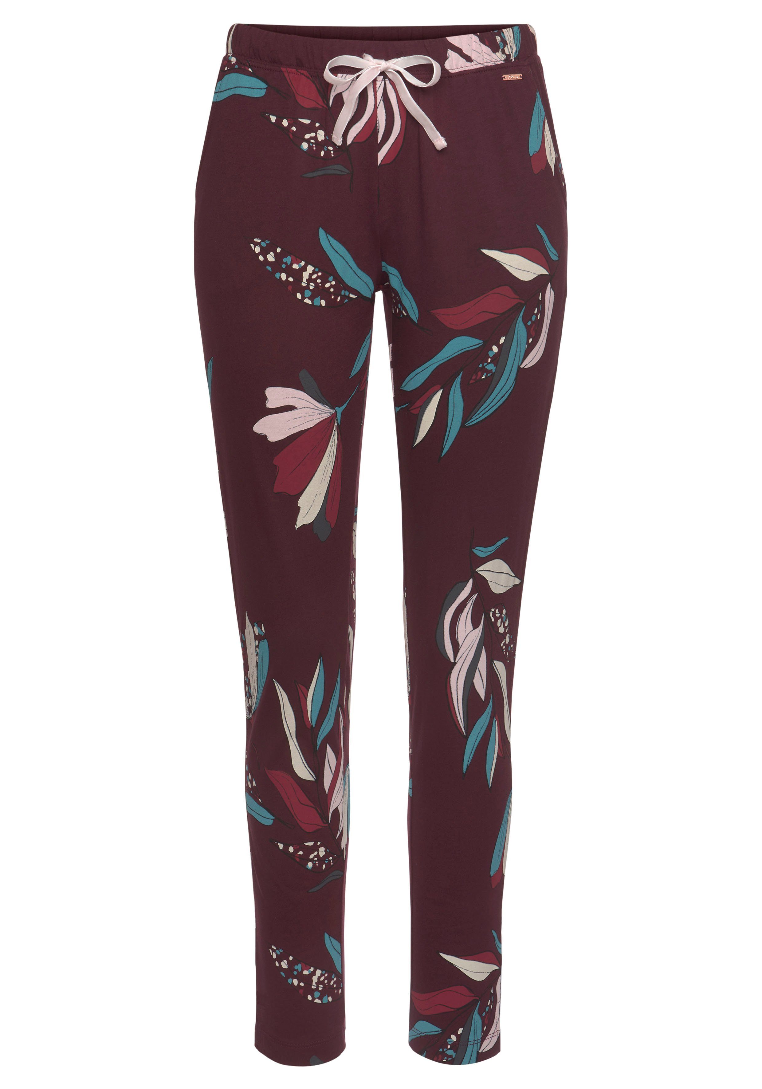 s.Oliver Pyjamahose, mit Allover-Druck günstig online kaufen