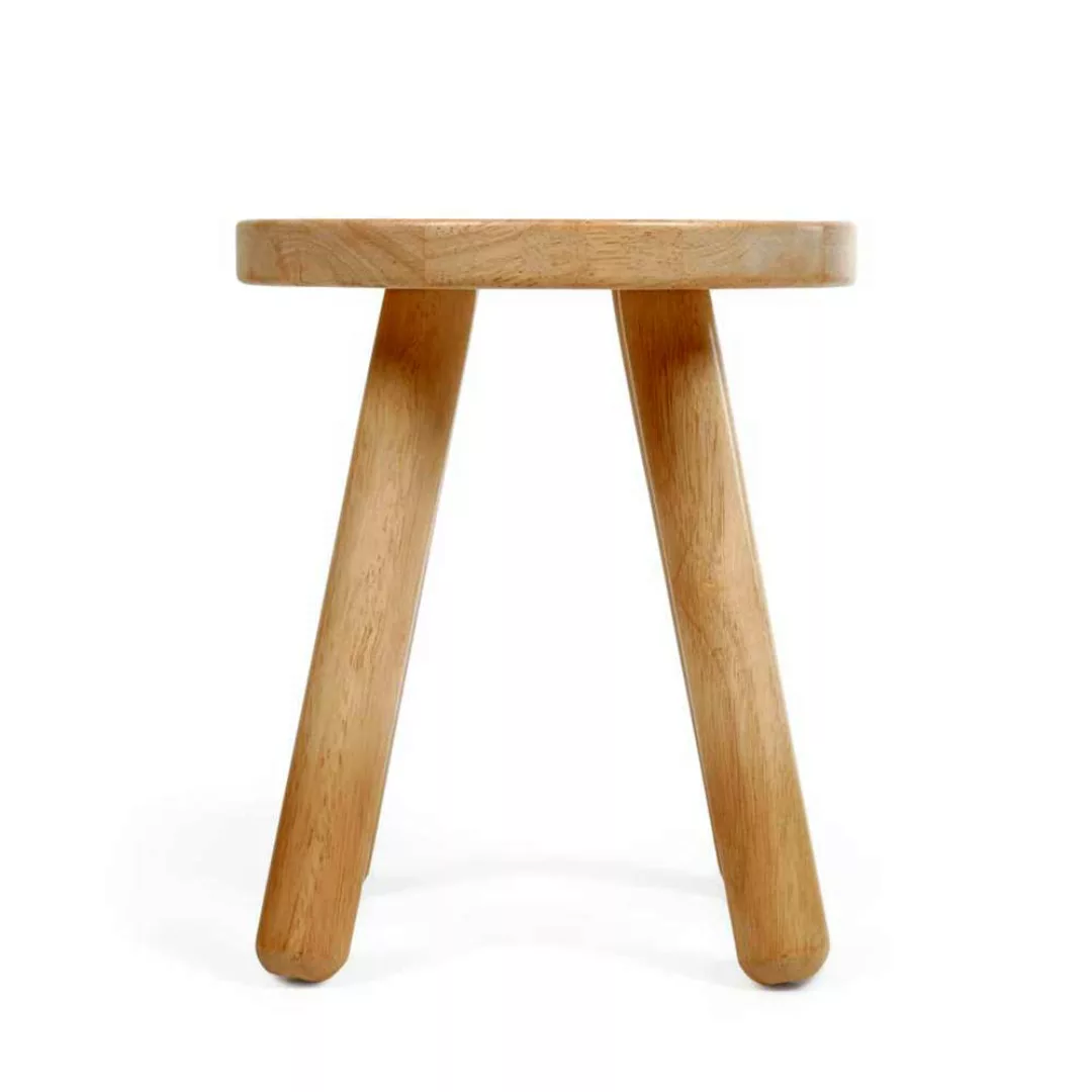 Massivholz Kinderhocker in runder Form 31 cm Sitzhöhe günstig online kaufen