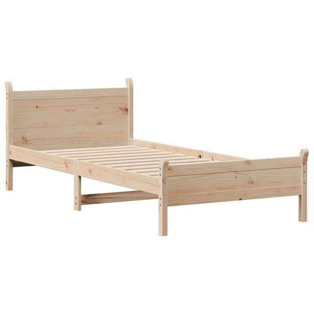 vidaXL Bett Massivholzbett ohne Matratze 75x190 cm Kiefernholz günstig online kaufen