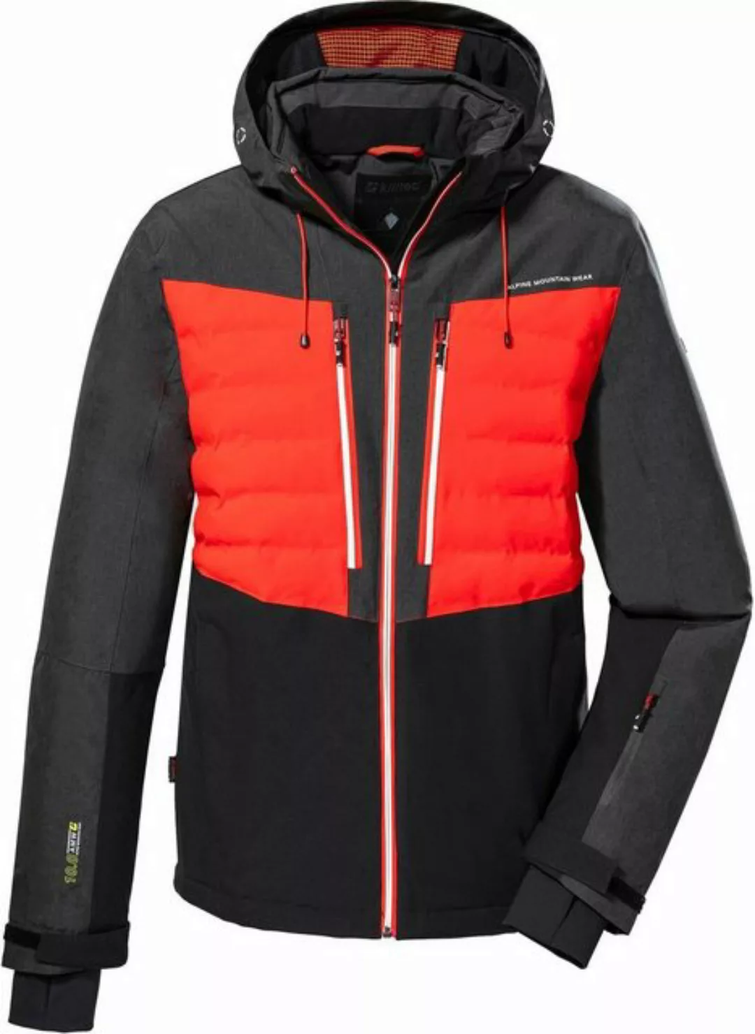 Killtec Funktionsjacke KSW 56 MN SKI JCKT SCHWARZ / DUNKEL ORANGE / ANTH günstig online kaufen